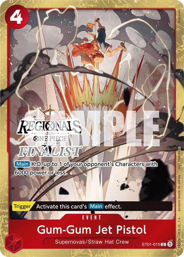 Gum-Gum Jet Pistol (Online Regional 2024) [Finalist] [One Piece Promotion Cards] | Good Games Cannington