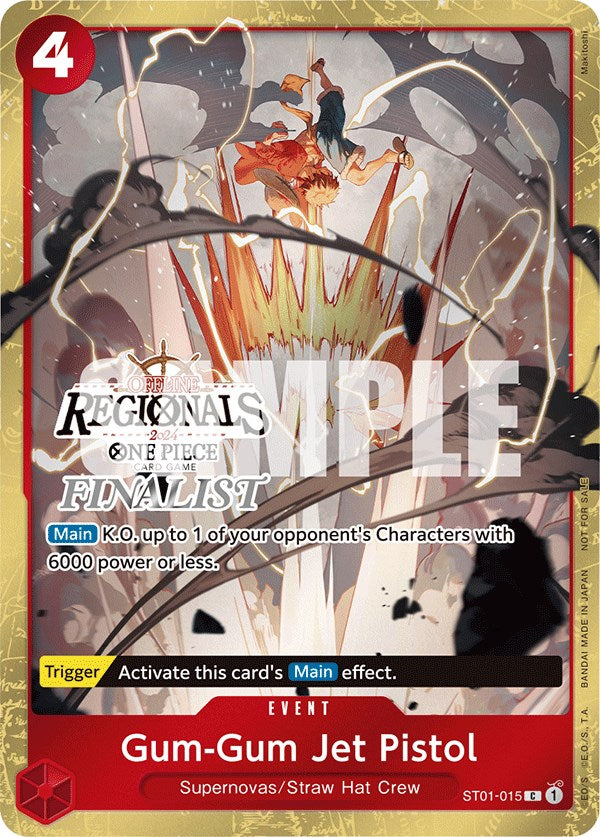 Gum-Gum Jet Pistol (Offline Regional 2024) [Finalist] [One Piece Promotion Cards] | Good Games Cannington