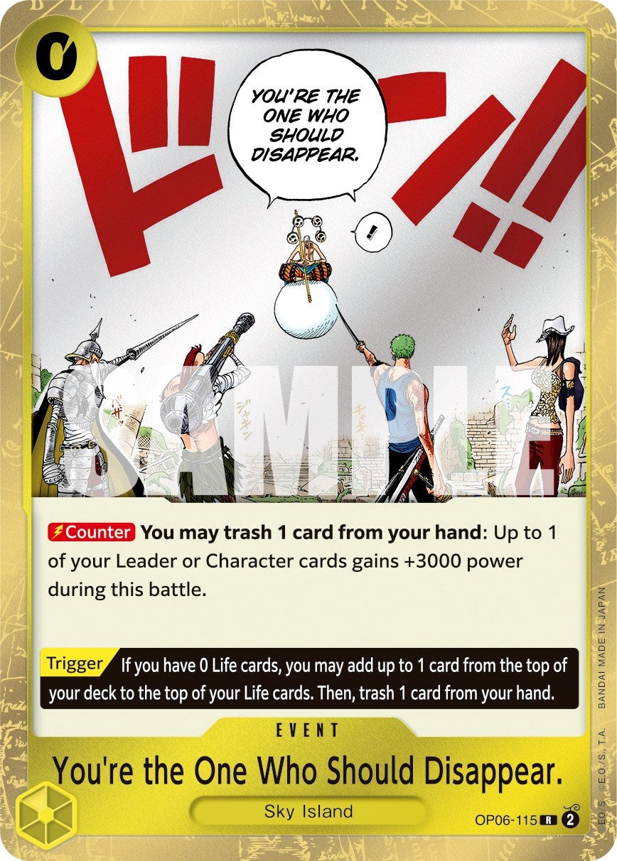 You're the One Who Should Disappear [Wings of the Captain] | Good Games Cannington