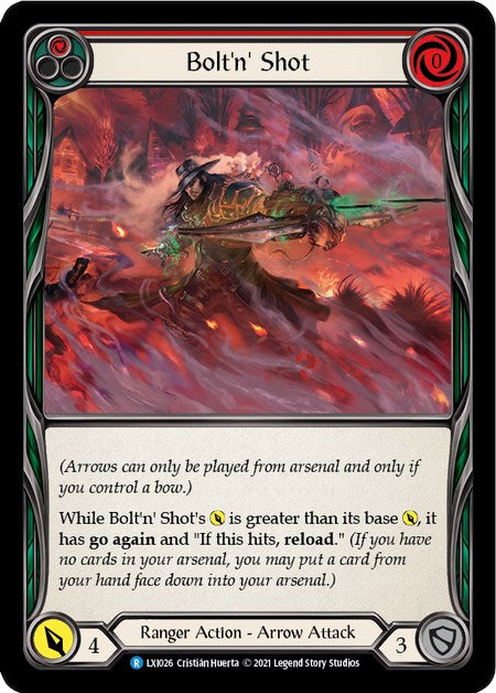 Bolt'n Shot (Red) [LXI026] (Tales of Aria Lexi Blitz Deck)  1st Edition Normal | Good Games Cannington