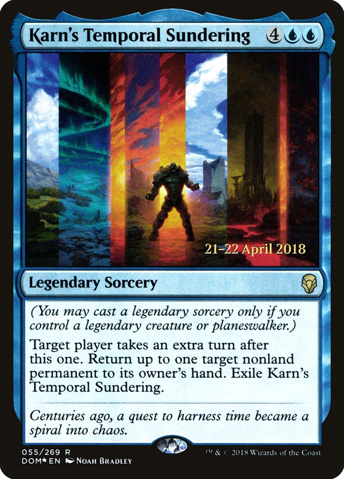 Karn's Temporal Sundering [Dominaria Prerelease Promos] | Good Games Cannington