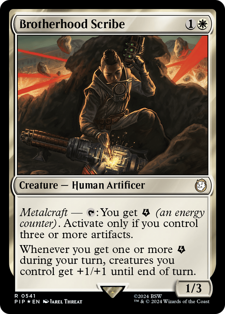 Brotherhood Scribe (Surge Foil) [Fallout] | Good Games Cannington