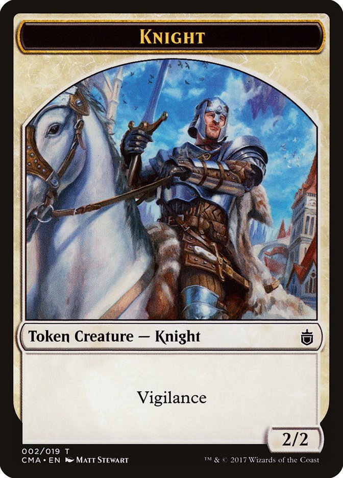 Knight Token [Commander Anthology Tokens] | Good Games Cannington