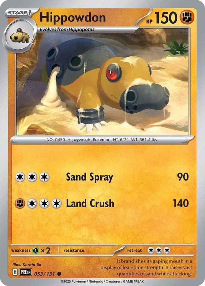 Hippowdon (053/131) [Scarlet & Violet: Prismatic Evolutions] | Good Games Cannington