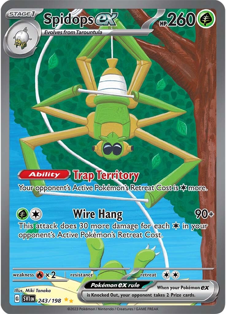 Spidops ex (243/198) [Scarlet & Violet: Base Set] | Good Games Cannington