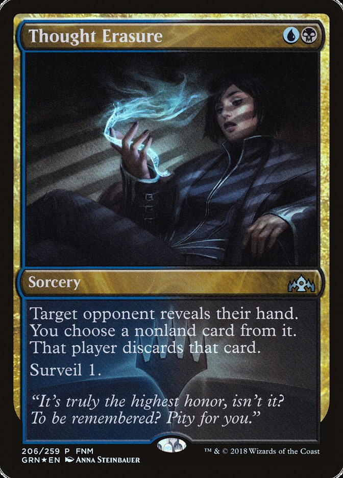 Thought Erasure (FNM) [Guilds of Ravnica Promos] | Good Games Cannington