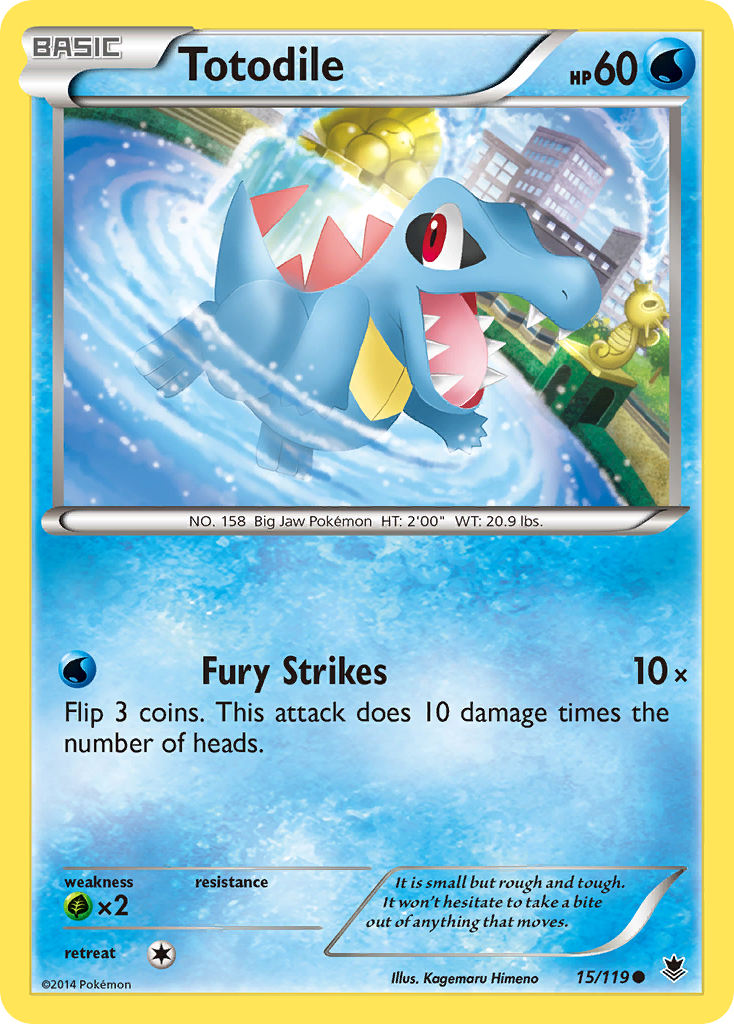 Totodile (15/119) [XY: Phantom Forces] | Good Games Cannington