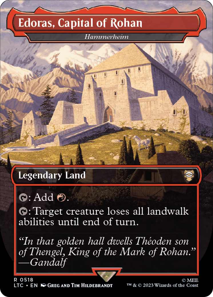 Edoras, Capital of Rohan - Hammerheim (Borderless) [The Lord of the Rings: Tales of Middle-Earth Commander] | Good Games Cannington