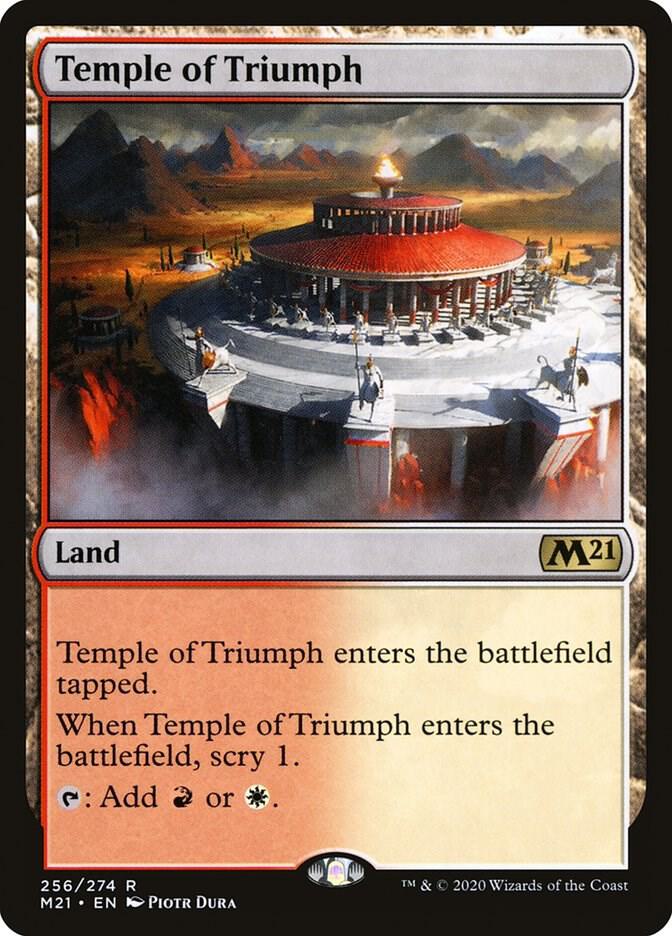 Temple of Triumph 256 (Core Set 2021)  | Good Games Cannington