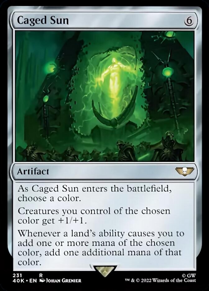 Caged Sun (Surge Foil) [Warhammer 40,000] | Good Games Cannington