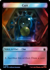 Alien Angel // Clue (0055) Double-Sided Token (Surge Foil) [Doctor Who Tokens] | Good Games Cannington