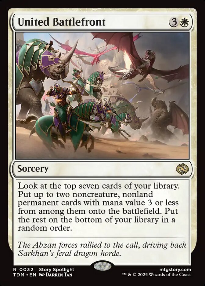 United Battlefront 32/291 (Tarkir: Dragonstorm)  - Foil | Good Games Cannington