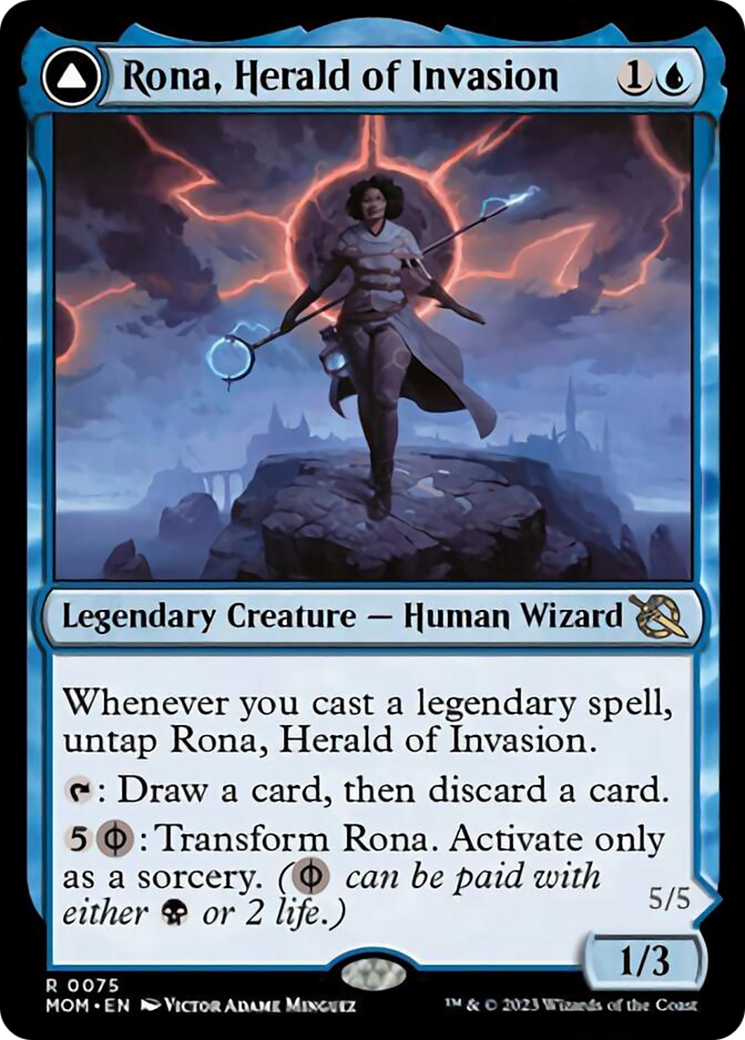 Rona, Herald of Invasion // Rona, Tolarian Obliterator [March of the Machine] | Good Games Cannington