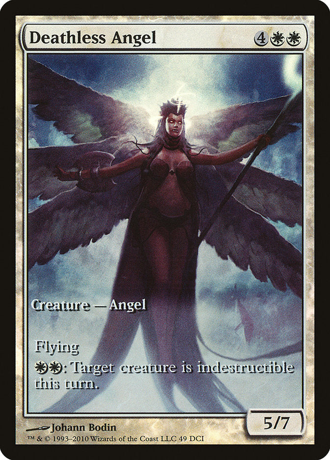 Deathless Angel (Game Day) (Extended Art) [Rise of the Eldrazi Promos] | Good Games Cannington
