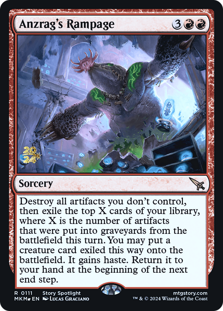 Anzrag's Rampage [Murders at Karlov Manor Prerelease Promos] | Good Games Cannington