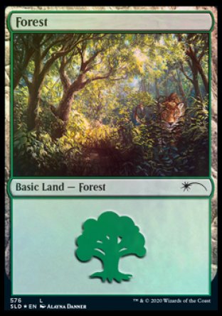 Forest (Cats) (576) [Secret Lair Drop Promos] | Good Games Cannington