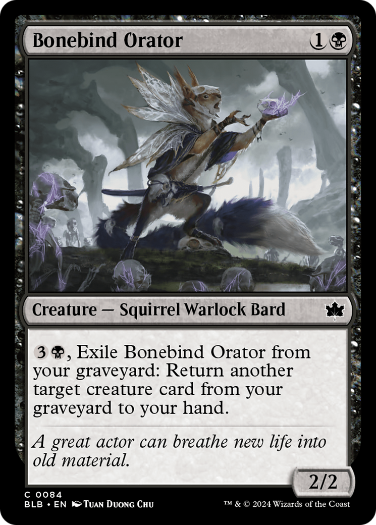 Bonebind Orator [Bloomburrow] | Good Games Cannington