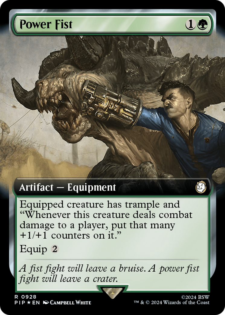 Power Fist (Extended Art) (Surge Foil) [Fallout] | Good Games Cannington