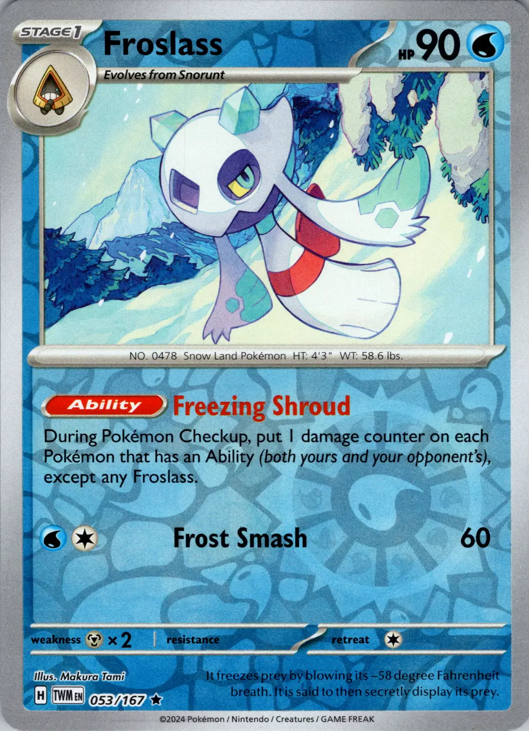 Froslass (053/167) [Scarlet & Violet: Twilight Masquerade] | Good Games Cannington