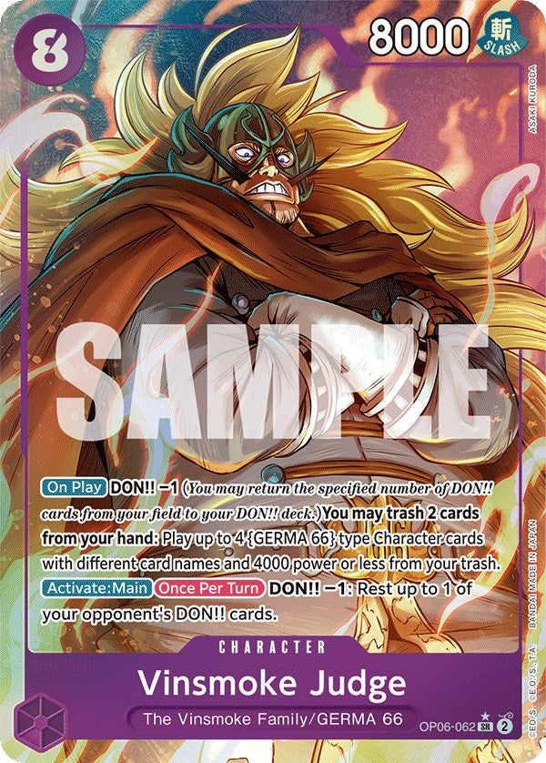 Vinsmoke Judge (Alternate Art) [Wings of the Captain] | Good Games Cannington