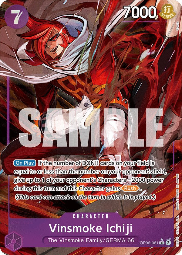 Vinsmoke Ichiji (Alternate Art) [Wings of the Captain] | Good Games Cannington