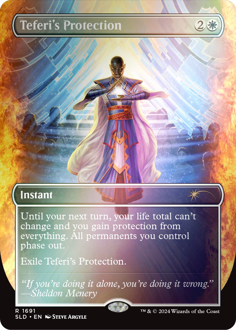 Teferi's Protection (1691) (Rainbow Foil) [Secret Lair: Sheldon's Spellbook] | Good Games Cannington