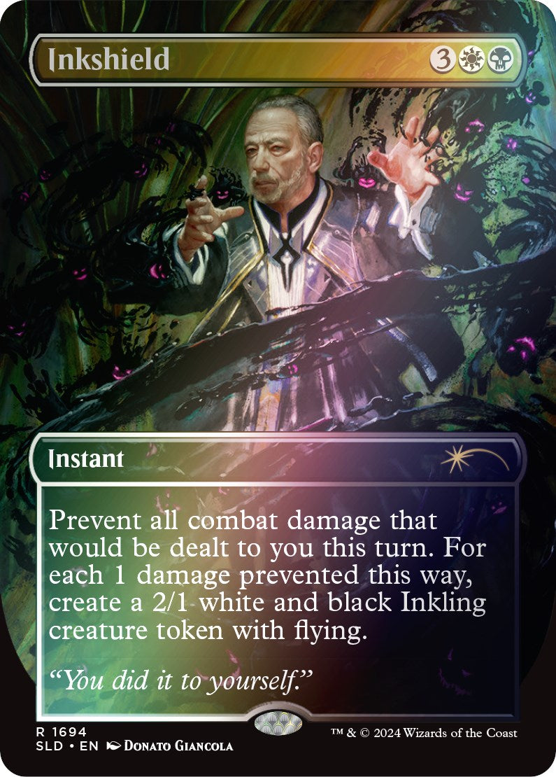 Inkshield (Rainbow Foil) [Secret Lair: Sheldon's Spellbook] | Good Games Cannington