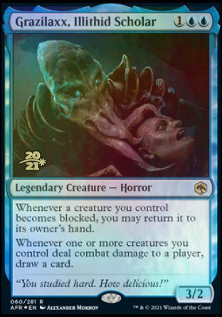 Grazilaxx, Illithid Scholar [Dungeons & Dragons: Adventures in the Forgotten Realms Prerelease Promos] | Good Games Cannington
