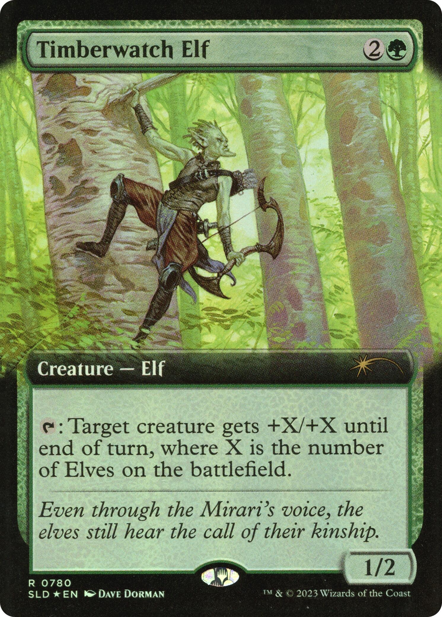 Timberwatch Elf (Extended Art) [Secret Lair Drop Series] | Good Games Cannington