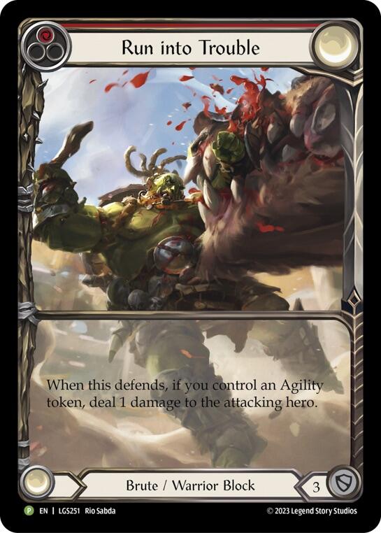 Run into Trouble [LGS251] (Promo)  Rainbow Foil | Good Games Cannington