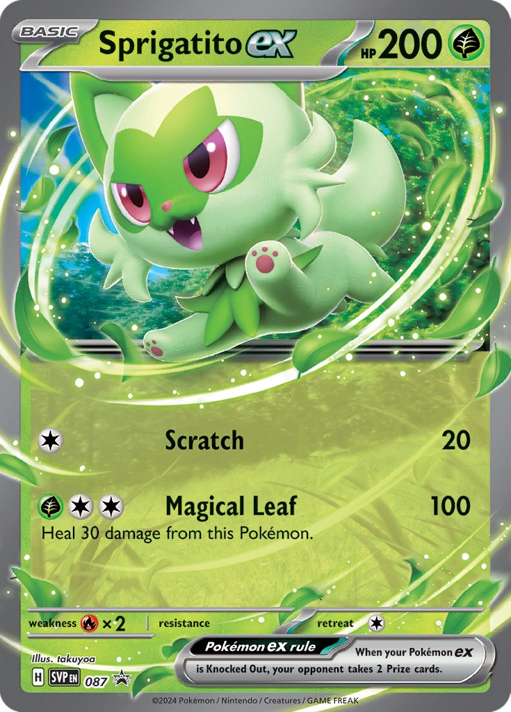 Sprigatito ex (087) [Scarlet & Violet: Black Star Promos] | Good Games Cannington