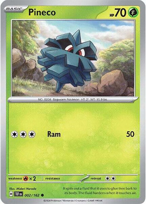 Pineco (002/162) [Scarlet & Violet: Temporal Forces] | Good Games Cannington