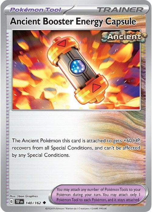Ancient Booster Energy Capsule (140/162) [Scarlet & Violet: Temporal Forces] | Good Games Cannington
