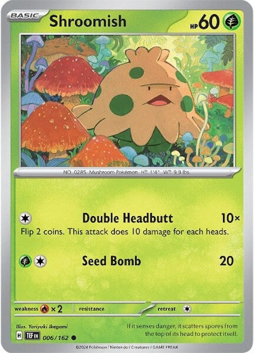 Shroomish (006/162) [Scarlet & Violet: Temporal Forces] | Good Games Cannington