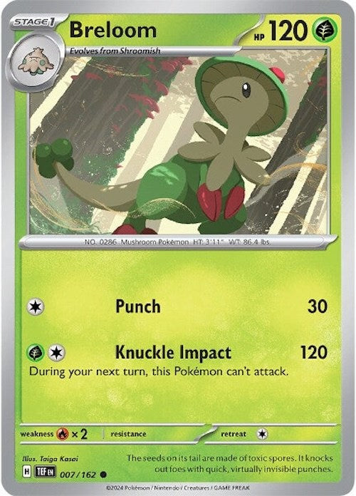 Breloom (007/162) [Scarlet & Violet: Temporal Forces] | Good Games Cannington