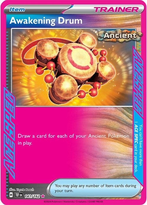 Awakening Drum (141/162) [Scarlet & Violet: Temporal Forces] | Good Games Cannington