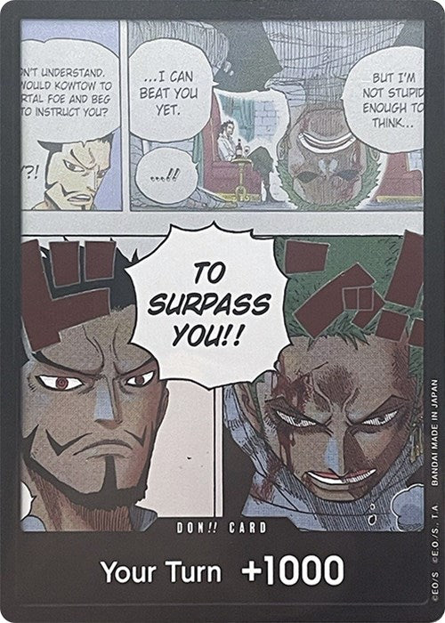 DON!! Card (Mihawk & Zoro) (Double Pack Set Vol. 3) [Wings of the Captain] | Good Games Cannington