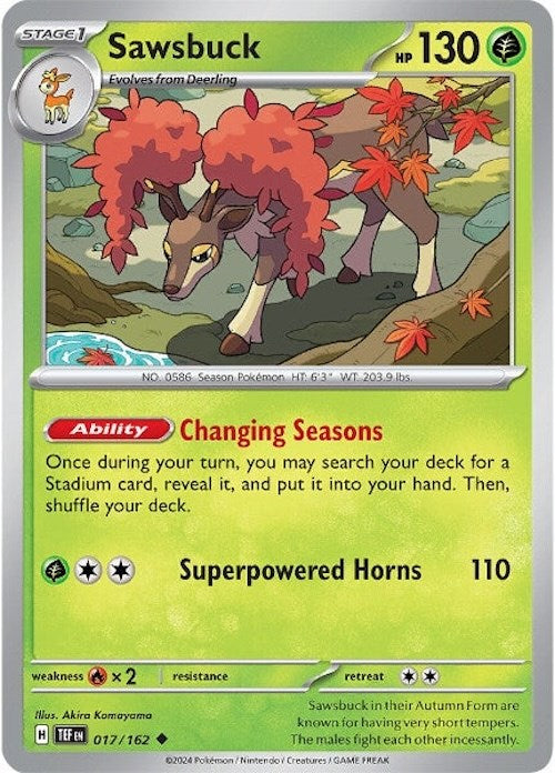 Sawsbuck (017/162) [Scarlet & Violet: Temporal Forces] | Good Games Cannington