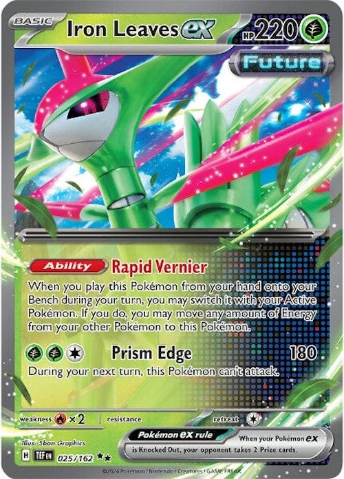 Iron Leaves ex (025/162) [Scarlet & Violet: Temporal Forces] | Good Games Cannington