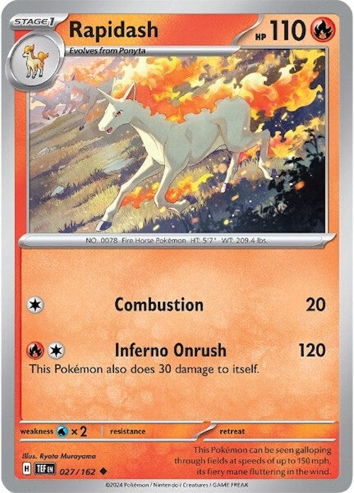 Rapidash (027/162) [Scarlet & Violet: Temporal Forces] | Good Games Cannington