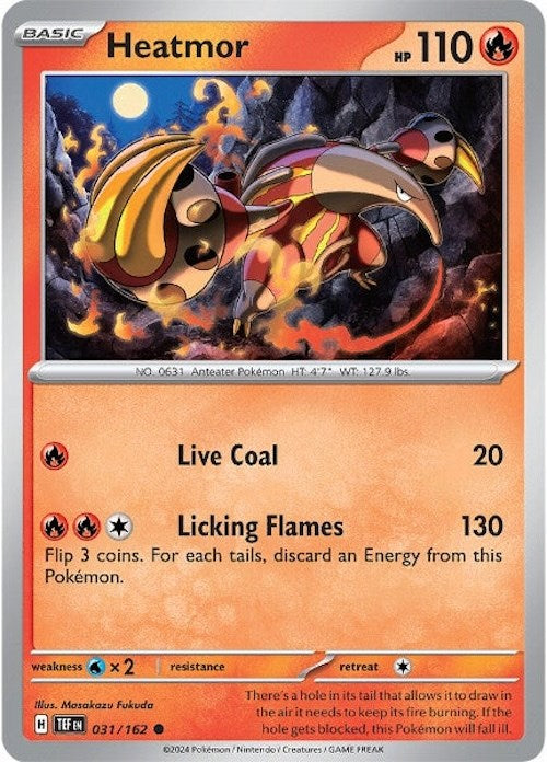 Heatmor (031/162) [Scarlet & Violet: Temporal Forces] | Good Games Cannington