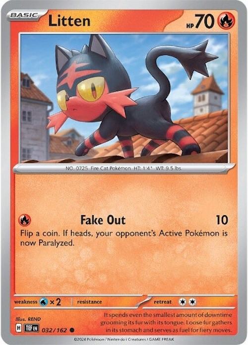 Litten (032/162) [Scarlet & Violet: Temporal Forces] | Good Games Cannington