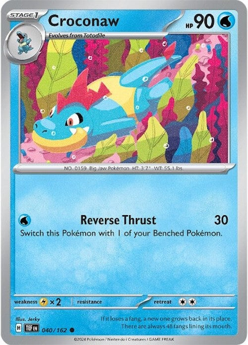 Croconaw (040/162) [Scarlet & Violet: Temporal Forces] | Good Games Cannington