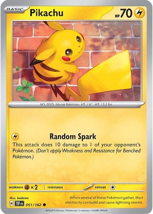 Pikachu (051/162) [Scarlet & Violet: Temporal Forces] | Good Games Cannington