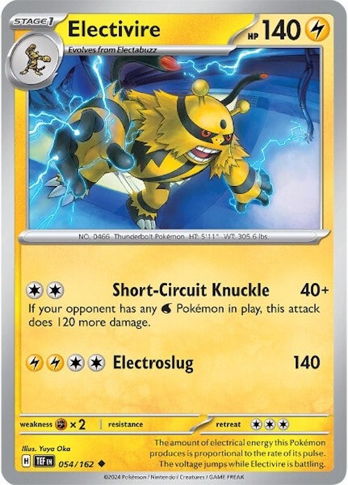 Electivire (054/162) [Scarlet & Violet: Temporal Forces] | Good Games Cannington