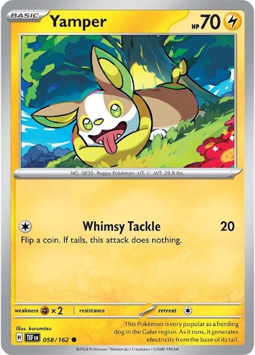Yamper (058/162) [Scarlet & Violet: Temporal Forces] | Good Games Cannington