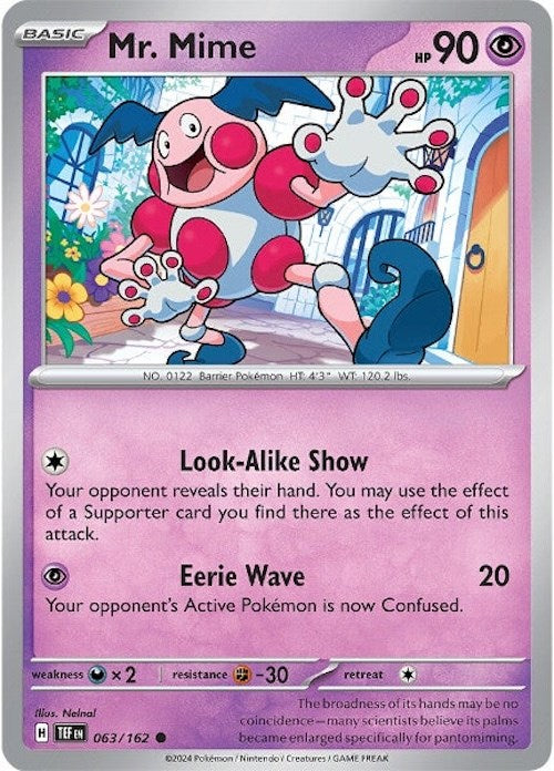 Mr. Mime (063/162) [Scarlet & Violet: Temporal Forces] | Good Games Cannington