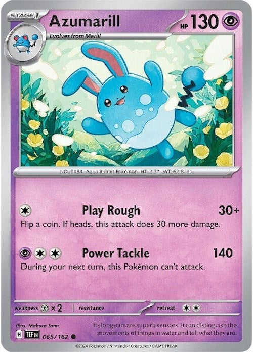 Azumarill (065/162) [Scarlet & Violet: Temporal Forces] | Good Games Cannington