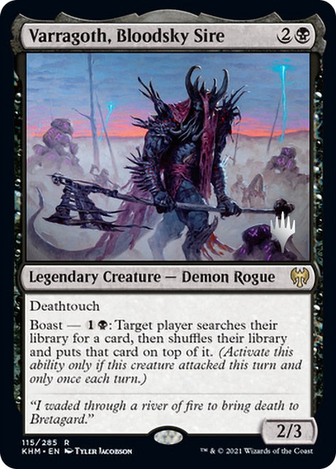 Varragoth, Bloodsky Sire (Promo Pack) [Kaldheim Promos] | Good Games Cannington