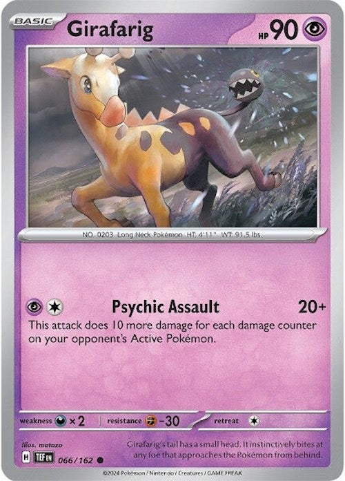 Girafarig (066/162) [Scarlet & Violet: Temporal Forces] | Good Games Cannington